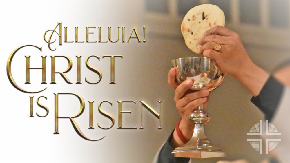 Hallelujah Christ is risen graphic